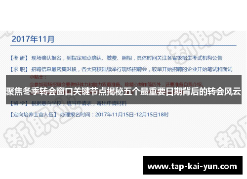 聚焦冬季转会窗口关键节点揭秘五个最重要日期背后的转会风云