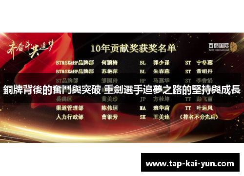 銅牌背後的奮鬥與突破 重劍選手追夢之路的堅持與成長